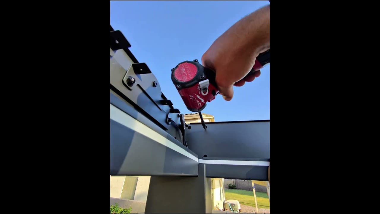 Pergola 16 X 10 with privacy wall πͺβοΈπ οΈπ§π¨π€ππ€©π«΄πΌ